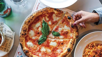 Massive space combines restaurants, bars and a marketplace.