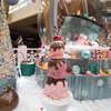 Aria’s holiday display on the Las Vegas Strip
