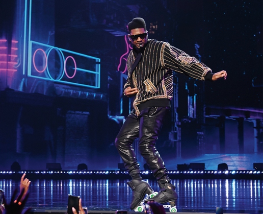 Usher performs at The Colosseum at Caesars Palace in Las Vegas
