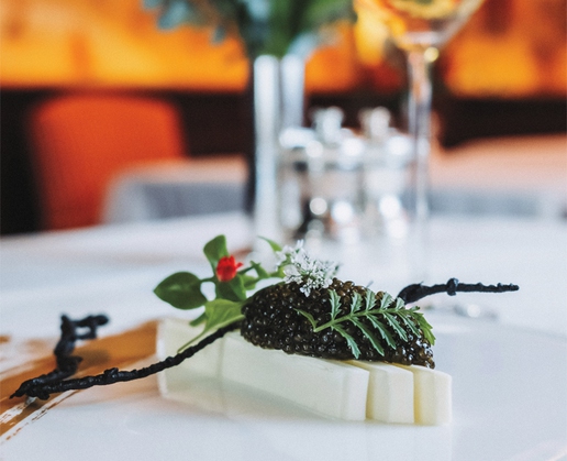 Osetra caviar at Le Cirque at Bellagio in Las Vegas
