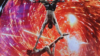 The performers in this Strip show feature a wide range of skills.