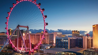 At 550 feet tall, the High Roller observation wheel has become an iconic part of the Las Vegas skyline