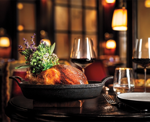 Chicken gets an extra-special treatment at NoMad Library at NoMad Las Vegas
