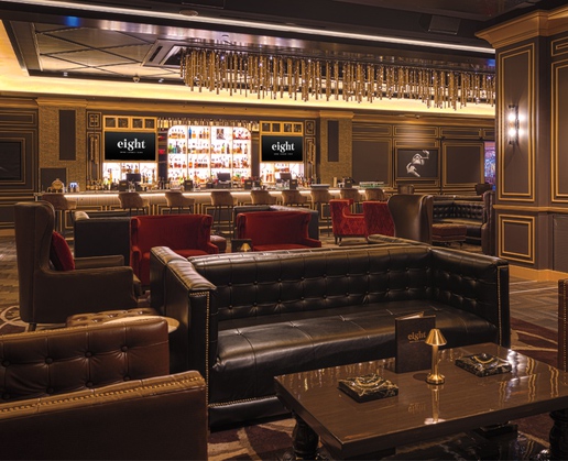 Eight Lounge at Resorts World Las Vegas is a great place to sample some world-class cigars
