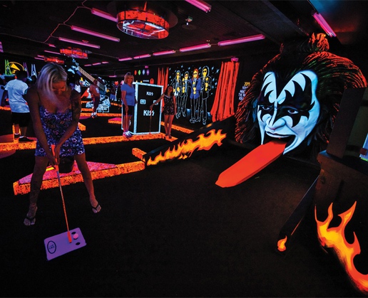 KISS by Monster Mini Golf at the Rio in Las Vegas is fun for the entire family