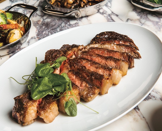 Ribeye at Carversteak at Resorts World Las Vegas
