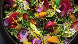 The Bellagio restaurant specializes in farm-to-table dining.