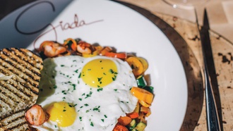 Her eponymous Cromwell restaurant also offers amazing views of the Strip.