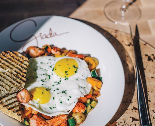 Lobster hash at Giada at The Cromwell in Las Vegas
