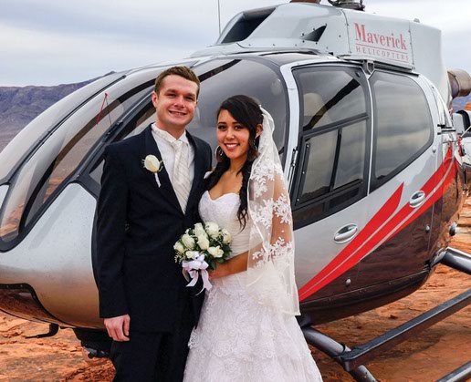 Planning a wedding? Maverick Helicopters in Las Vegas has plenty of options to make your special day even better
