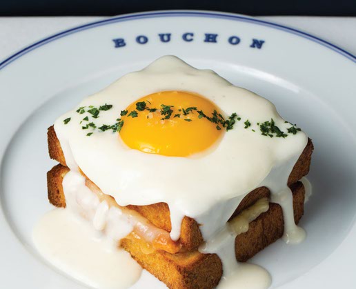 Croque madame at Bouchon at The Venetian in Las Vegas
