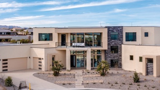Sprawling two-story home is close to outdoor activities.