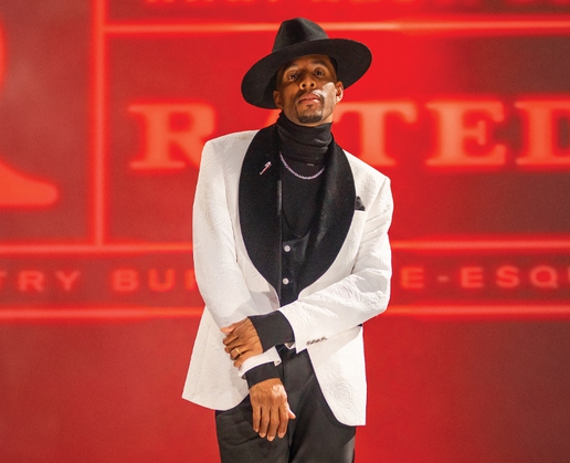 Jawkeen Howard is the choreographer of burlesque revue ‘Rated Red’ at AREA15 in Las Vegas