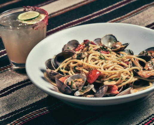 Enjoy great dishes like clams at Kassi Beach House at Virgin Hotels Las Vegas