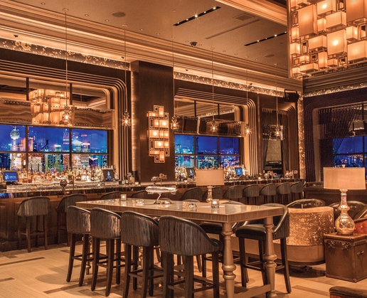 Enjoy great twist on classic libations at Vista Cocktail Lounge at Caesars Palace in Las Vegas
