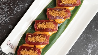 From sakura trees to specialty sushi, this restaurant gives off a cool vibe.