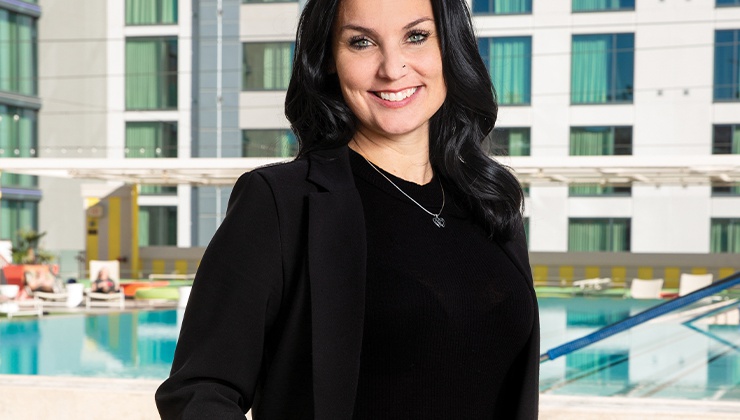 Pool manager at Citrus Grand Pool Deck is soaking up the sun.