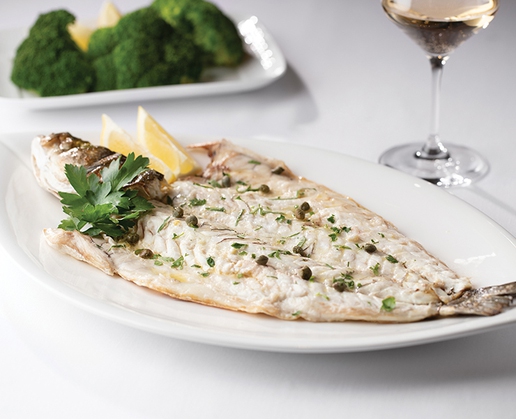 Grilled loup de mer at Estiatorio Milos at The Venetian in Las Vegas