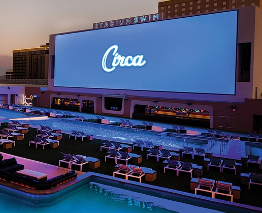 Stadium Swim at Circa Resort & Casino in Las Vegas is just one of the stops on the new Ladies Night Out Bar Crawl excursion