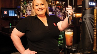 Lead bartender at Rí Rá Irish Pub makes all her customers feel like its their ...