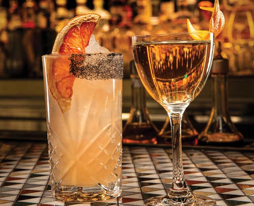 The 50/50 and Palomita cocktails at Chica at The Venetian in Las Vegas