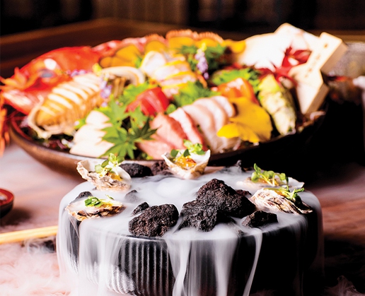 The nori moriawase at Kusa Nori at Resorts World Las Vegas