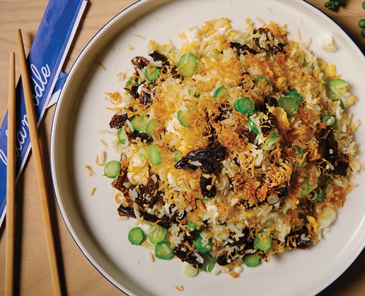 Oxtail fried rice at La La Noodle at Park MGM in Las Vegas
