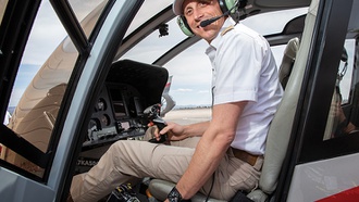 Pilot's career soaring with EDC flights, plus Grand Canyon and the Strip tours.
