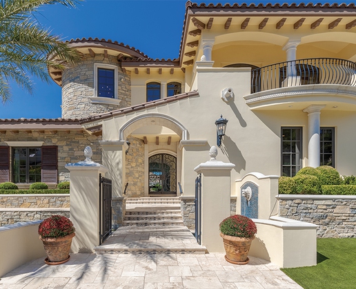 This Italian-inspired home at 34 Grand Corniche Drive in Lake Las Vegas could be yours—for about $8 million