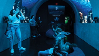 Guests also enjoyed light bites and juice while touring the augmented virtual reality journey at ...