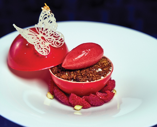 The Berry Sphere at Hakkasan at MGM Grand in Las Vegas