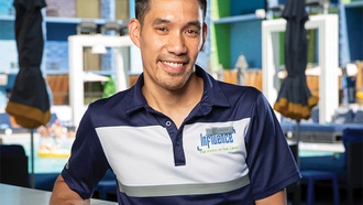 The bartender at Influence, The Pool creates a fun atmosphere.