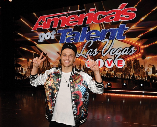 Dustin Tavella performs in ‘America’s Got Talent Las Vegas Live’ at Luxor in Las Vegas