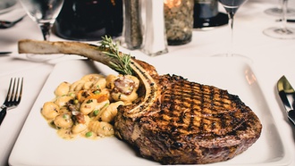 The restaurant at downtown’s The D casino is a true throwback in practically every way.