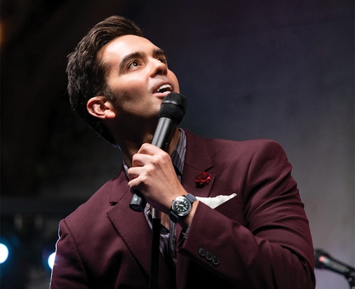 Michael Carbonaro performs in ‘Lies on Stage’ at Penn & Teller’s theater at Rio in Las Vegas