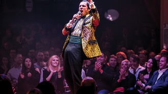 The adult variety show celebrates 6,000 shows at Caesars Palace.