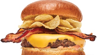 Bobby Flay's popular chain makes the signature Crunchburger even more accessible.
