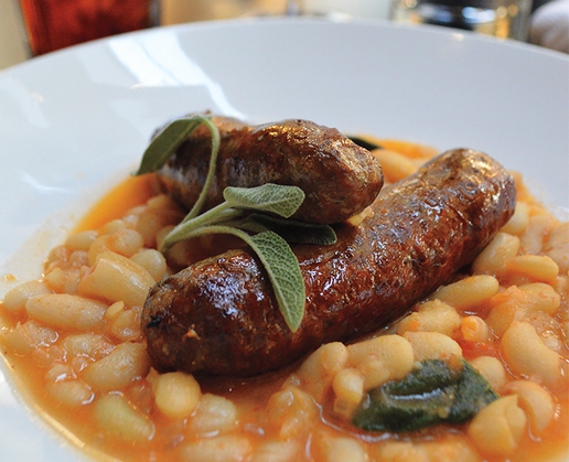 Salsiccia con fagioli at Ferraro’s Ristorante in Las Vegas