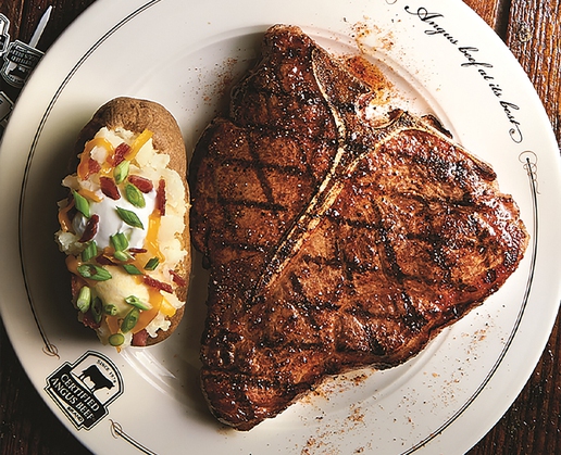 T-bone at Saltgrass Steak House at Golden Nugget