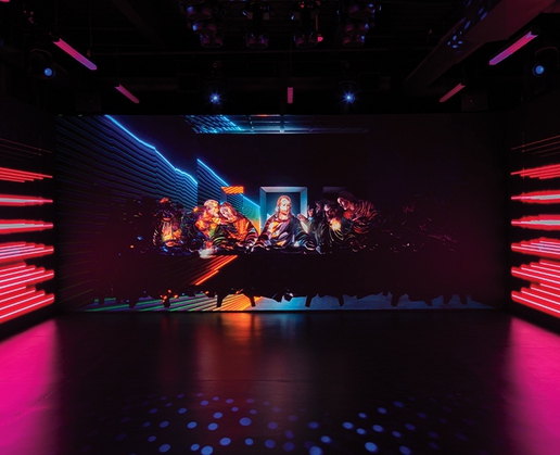 The works of Leonardo da Vinci are part of the inaugural display at Perception Las Vegas