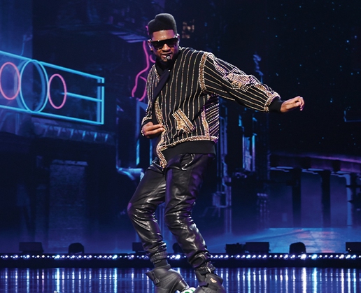 Usher performs at Dolby Live at Park MGM in Las Vegas July 20 and 22-23