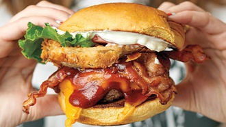 The Venetian restaurant offers impressive specialty burgers and over-the-top milkshakes.