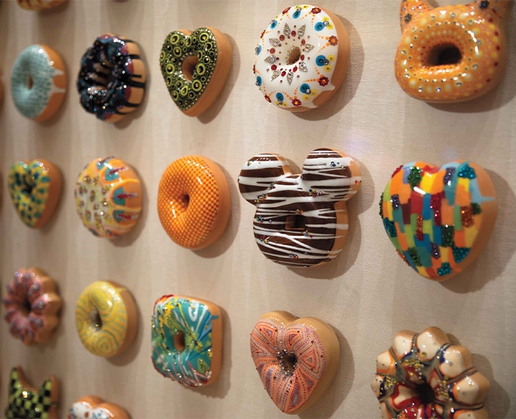 ‘Donuts’ by Jae Yong Kim is just one of the many art installations you’ll find at Resorts World Las Vegas