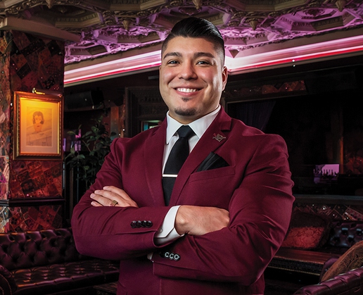 Ruben Radilla is operations manager for the Foundation Room at Mandalay Bay in Las Vegas