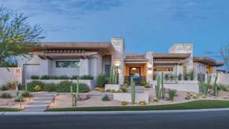 This two-story estate is located in an exclusive enclave, The Ridges at Summerlin.