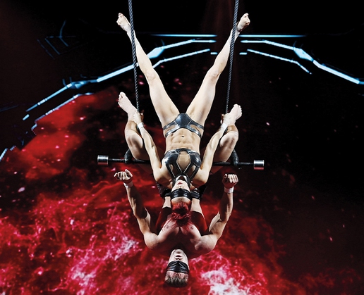 Duo Transcend perform at “America’s Got Talent Las Vegas Live” at Luxor in Las Vegas