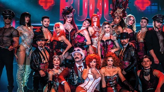 The STRAT show features co-ed acrobats, dancers and comedians in dynamic, erotic scenes.