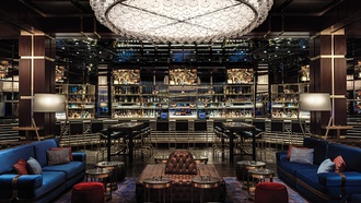 The bar and lounge at The Venetian has lush surroundings and a cool soundtrack to ...