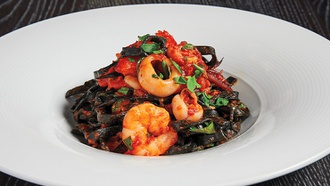 The Caesars Palace restaurant specializes in fresh fish.