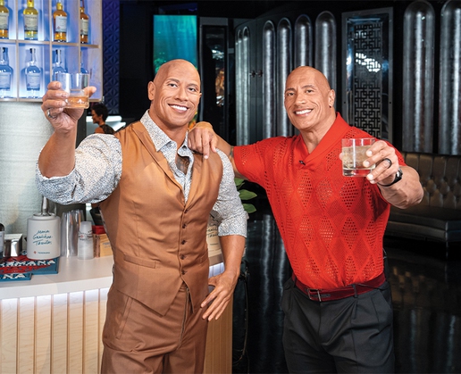 Dwayne Johnson’s achievements as an entrepreneur are celebrated with his new wax figure at Madame Tussauds at The Venetian in Las Vegas